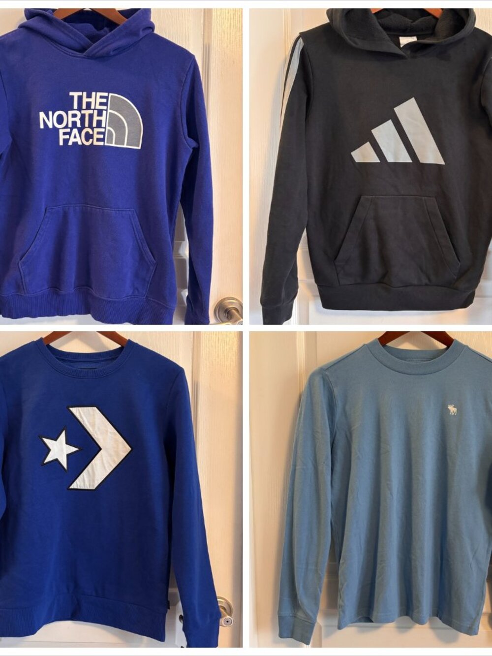 Teen Boys Youth Size 14 Brand Name Hoodie Sweatshirt Clothing Bundle 4 Piece Lot